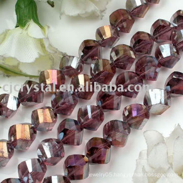 216 AAA Grade crystal twist beads